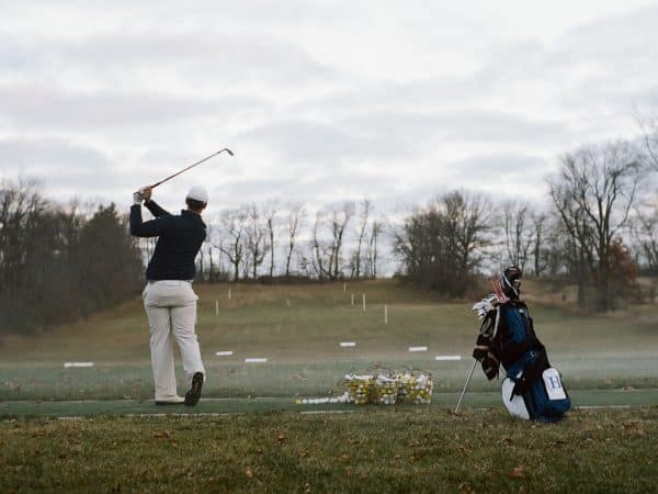 Golf team practice