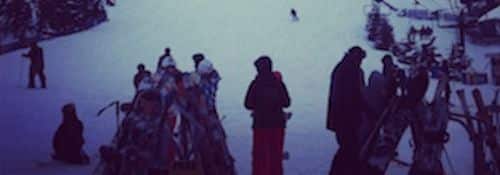 Students skiing