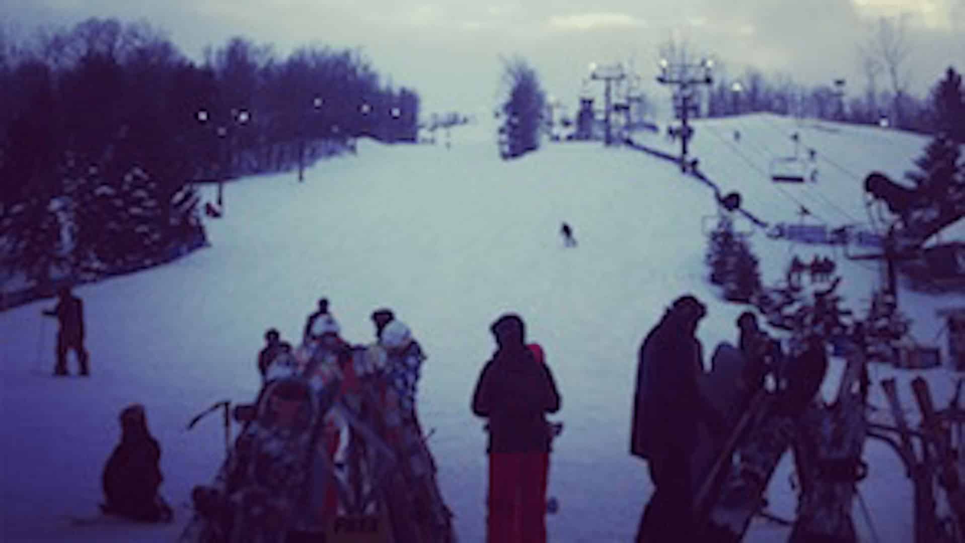 Students skiing