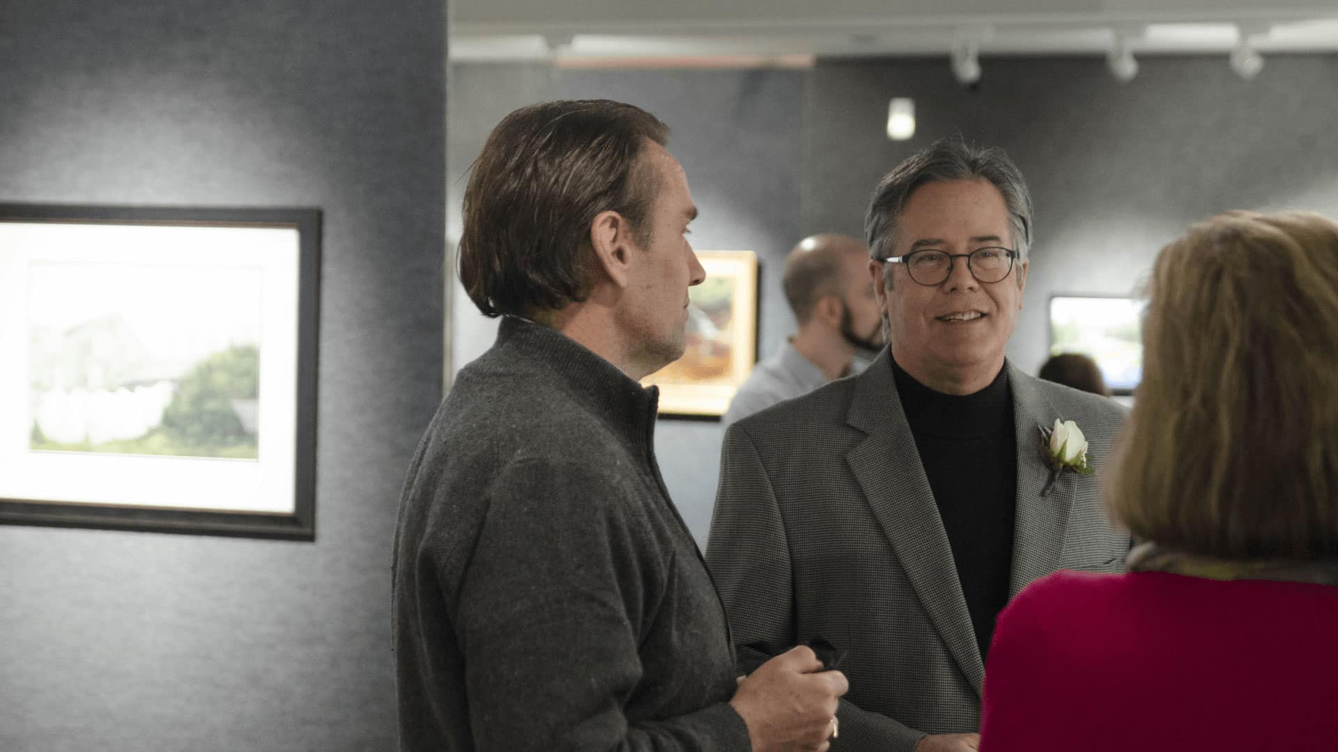 Professors at Art Opening