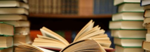 Stacks of books.