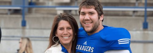 Parents weekend football game