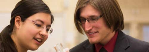 students in chemistry lab