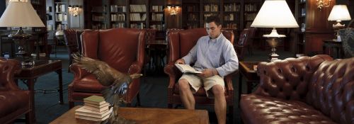 Student in heritage room