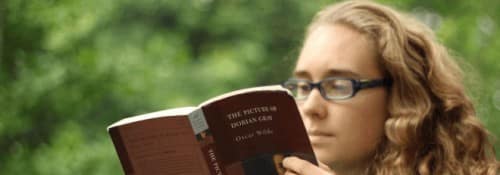 Girl reading book