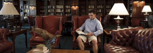 Student in Heritage Room
