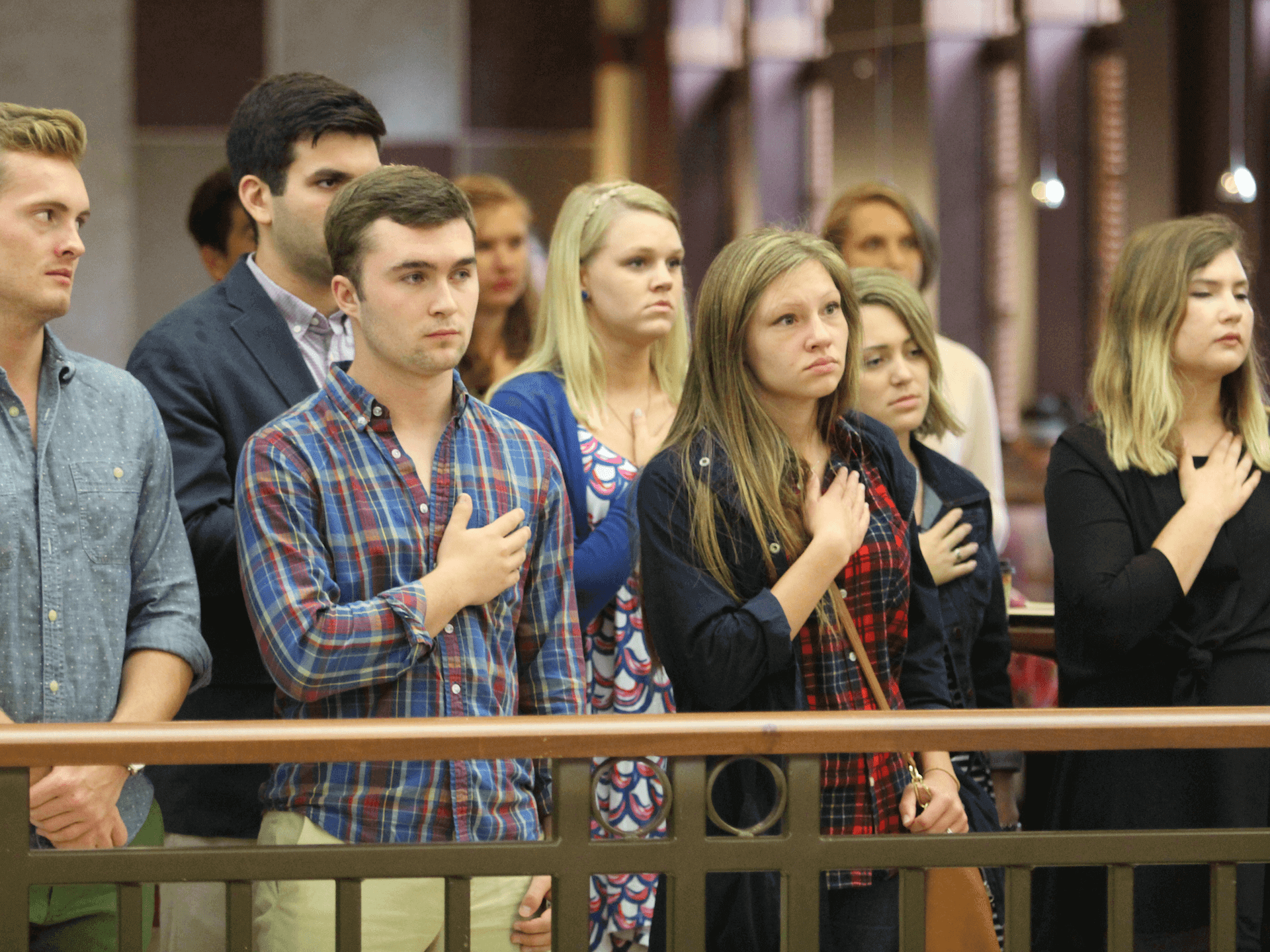 Students gather in the Student Union