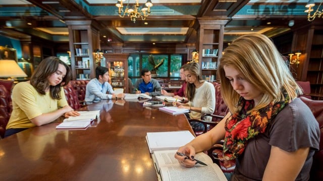Students in Heritage Room