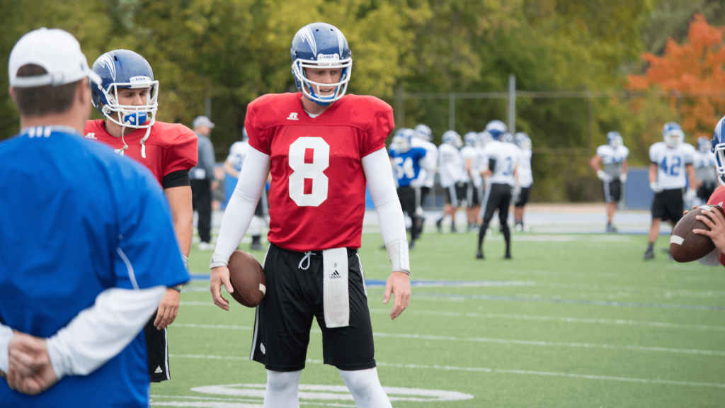 Chance Stewart on the football field
