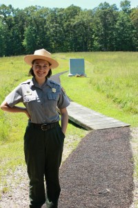 Hailey Morgan at her internship in Virginia