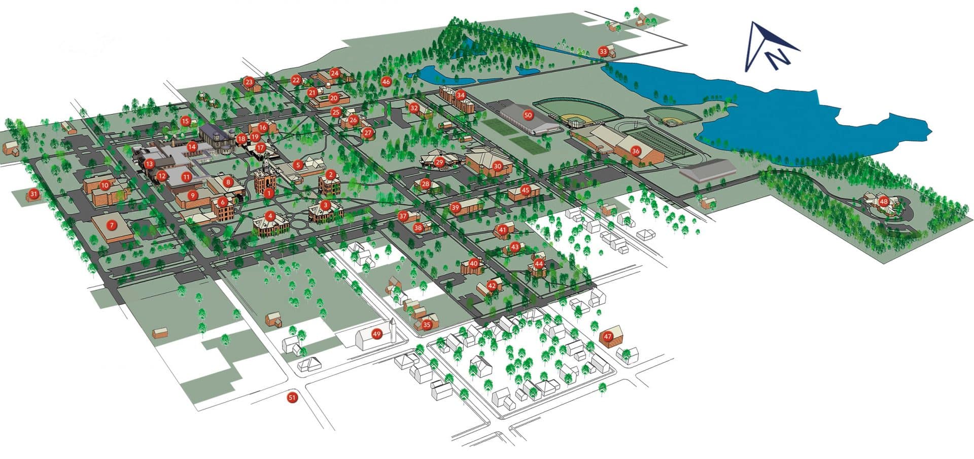 Hillsdale College Campus Map