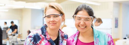 Dr. Meyet and student