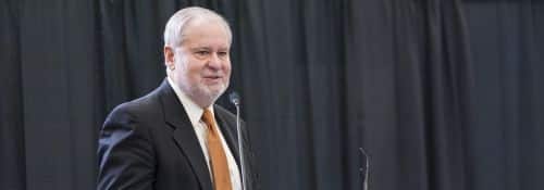 Dr. Arnn speaks during Dow 50 Celebration