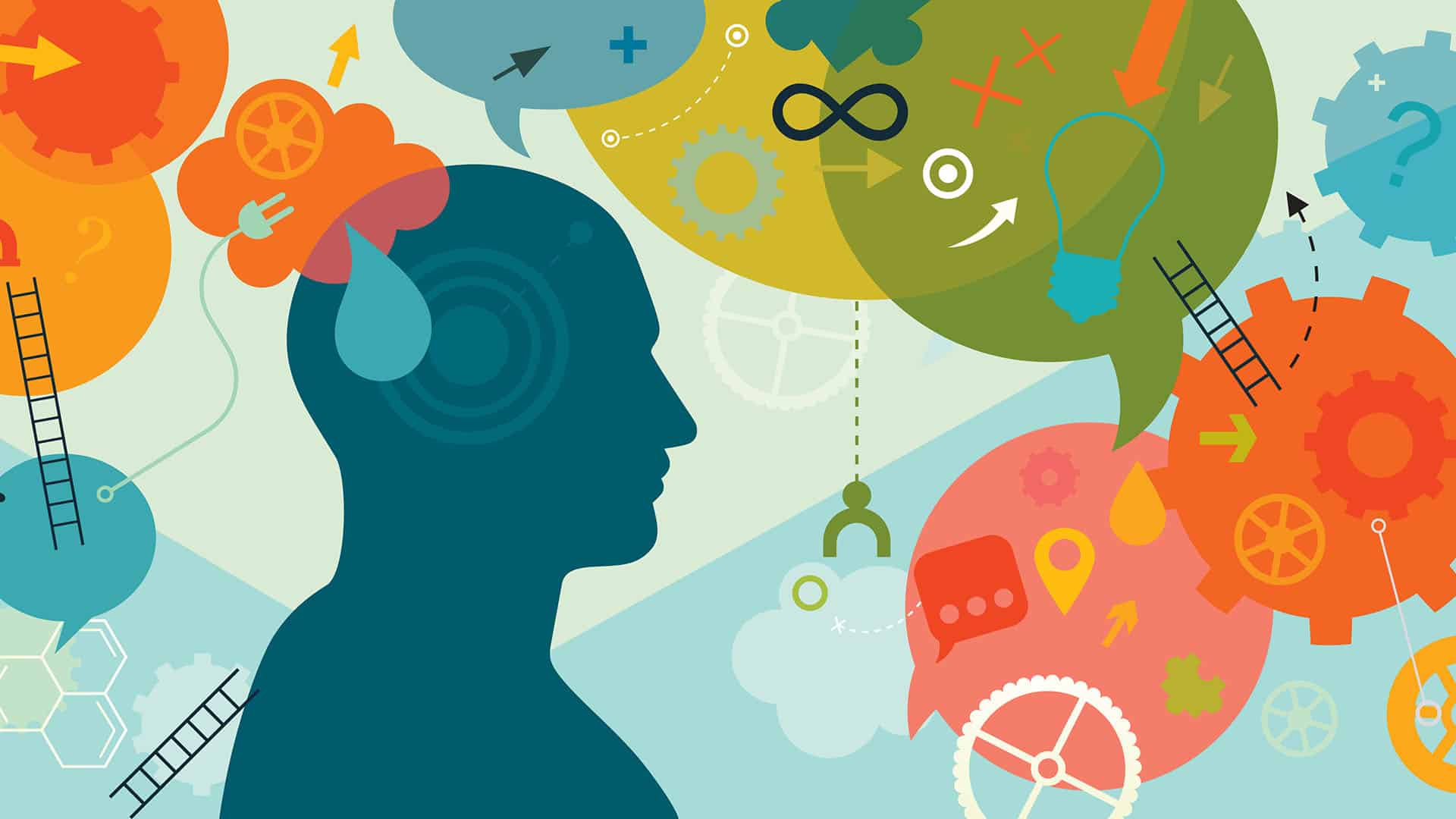 Illustration of thinking process