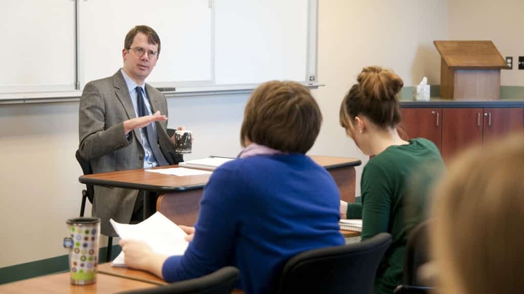 Dr. John W. Grant teaching class