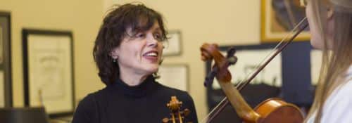 Melissa Knecht teaches a student