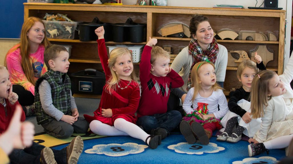 Student session at Mary Randall Preschool