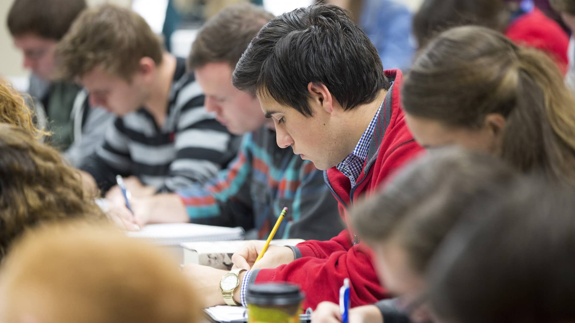Students in the classroom.
