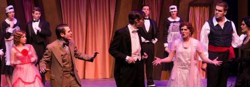 Students perform in a production of The Drowsy Chaperone