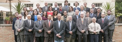 Steve Van Andel with graduate students, faculty, and staff