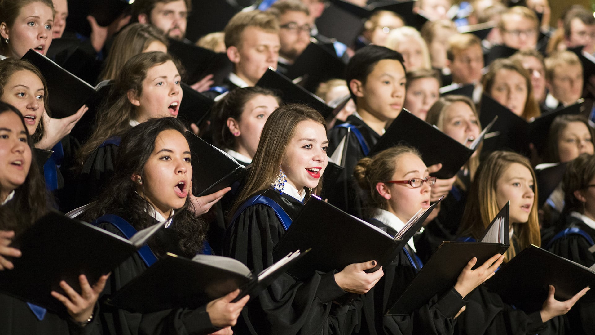 Choir singing