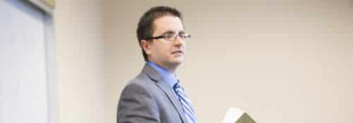 Matthew Gaetano teaching a class.