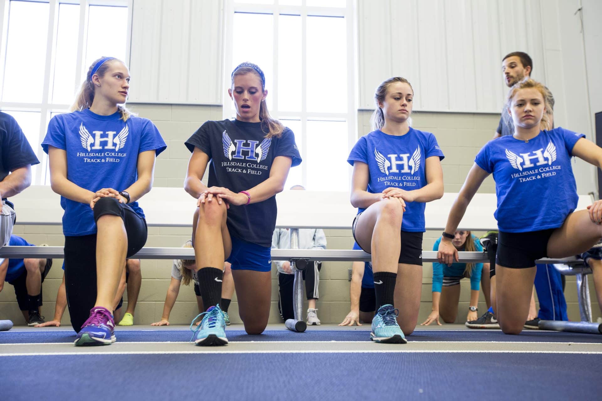 Hillsdale College Women's Track Team Practice Warm-up