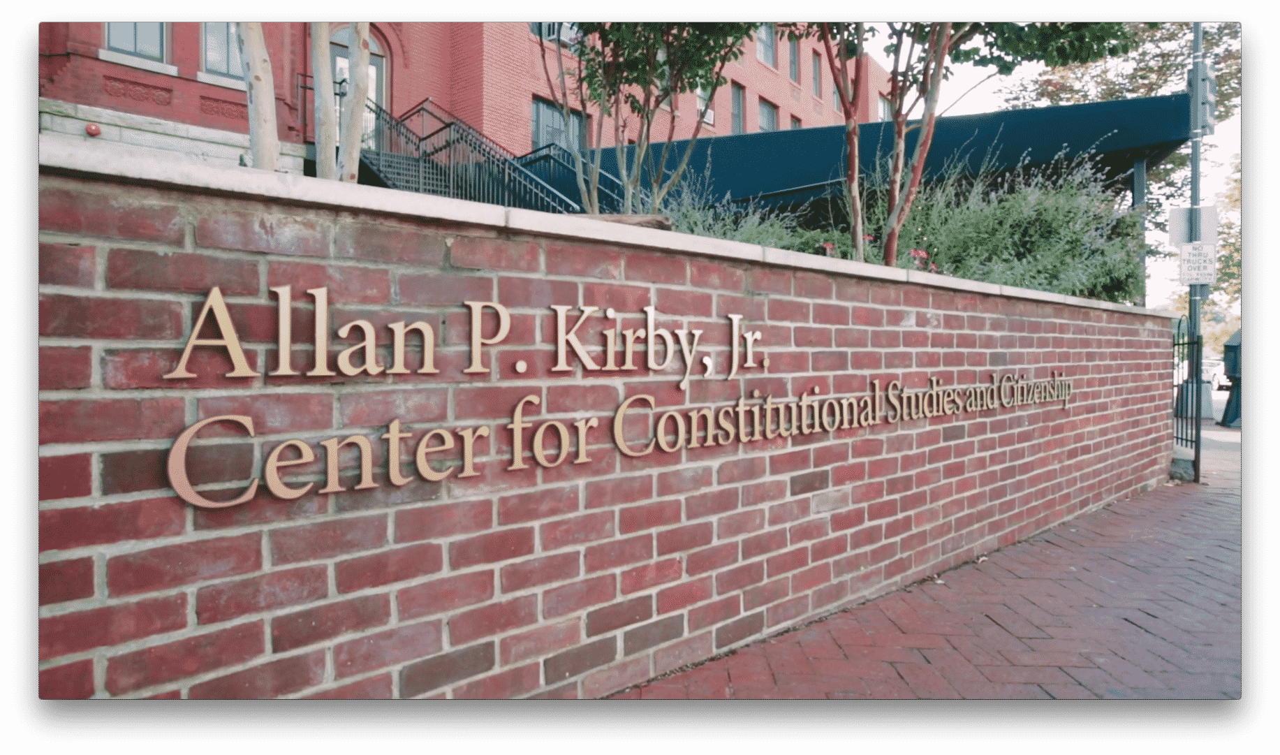 Hillsdale College Kirby Center Sign