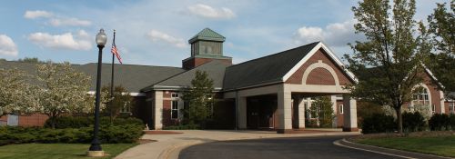 Hillsdale Academy building front exterior.
