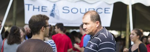 Crowd gathered at Hillsdale College's “The Source” event.