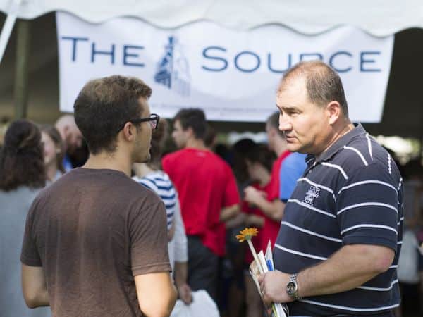 Crowd gathered at Hillsdale College's “The Source” event.