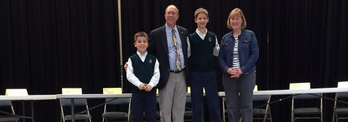 Hillsdale Academy National Geographic Bee champion Damion Scharer.