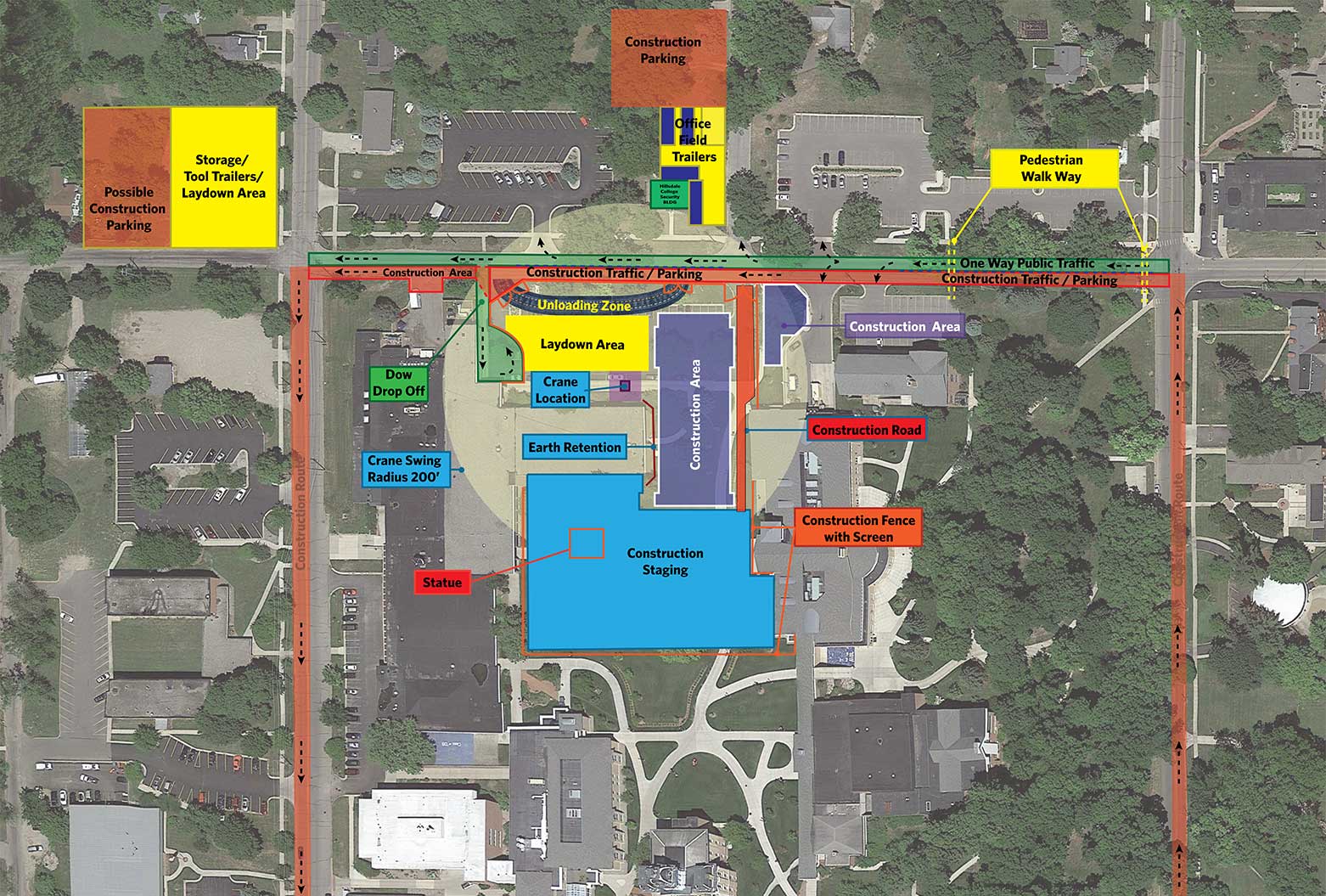Chapel Construction Map