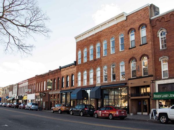 Downtown area of Hillsdale, MI