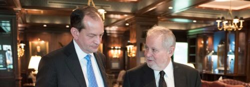 Secretary of Labor Alexander Acosta and Larry Arnn