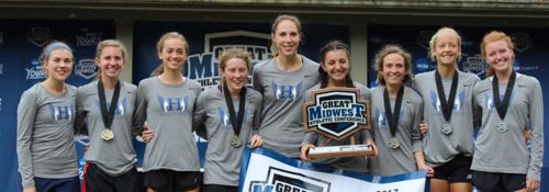 Hillsdale College Women Cross Country Champs 10-24-2017