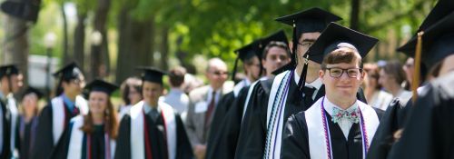 Class of 2017-2018 during the outdoor commencement.