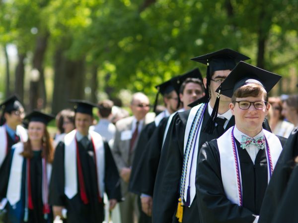 Class of 2017-2018 during the outdoor commencement.