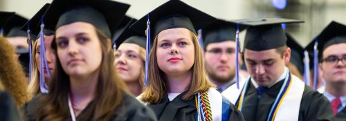 Graduates at convocation