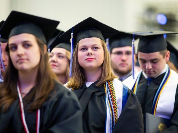 Graduates at convocation