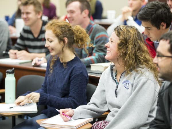 Students in class