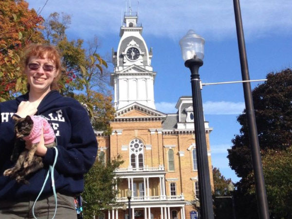 Ilsa Epling on campus
