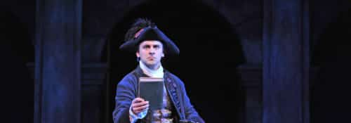 Nicholas Nestorak performing in a play.