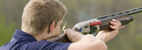Man shooting skeet