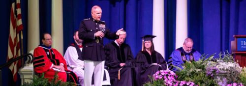 Robert B. Neller speaks at commencement