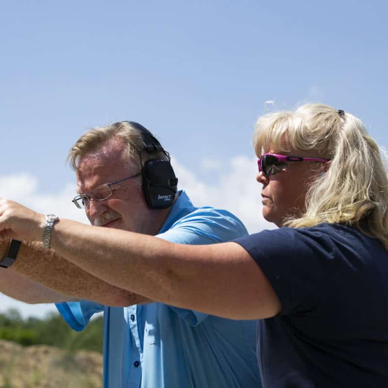 people shooting at halter center