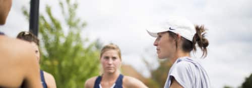 Hillsdale College women's tennis team practice