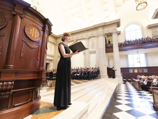 Hillsdale College dedication of Christ's Chapel on October 3, 2019.