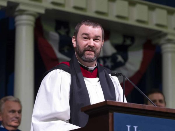 Adam Rick at commencement