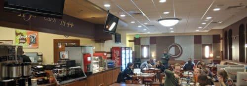 AJ's cafe on campus